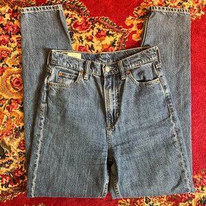 Gap Dark Wash High Rise Mom Jeans, Size 25 Tall